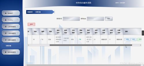 基于Flask与Vue框架的村务综合服务系统设计与实现
